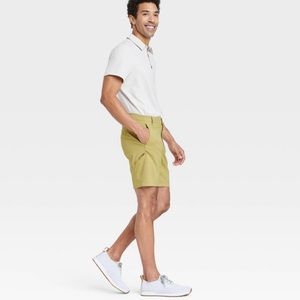 Men's Cargo Golf Shorts 8" - All in Motion™ Dusty Khaki